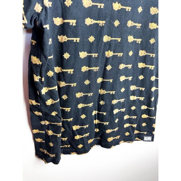 UT Uniqlo Blizzard Key Print Crewneck Graphic T Shirt Medium Black Mens - Picture 3 of 5